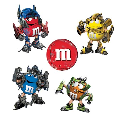M&Ms Transformers Resin Mini Ornaments Boxed Set