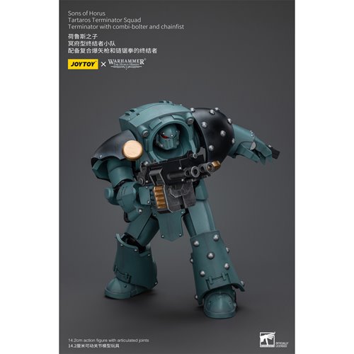 Joy Toy Warhammer 40,000 Sons of Horus Tartaros Terminator with Combi-bolter and Chainfist 1:18 Scal