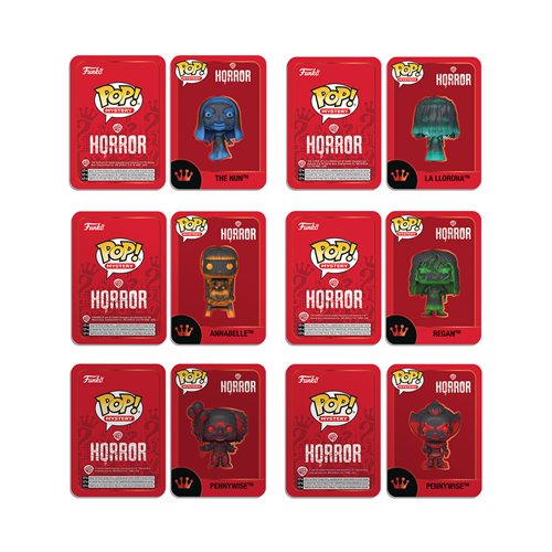 Horror Mystery Funko Pop! Vinyl Figure Display Case of 6