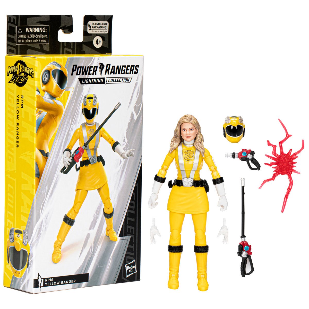 Power Rangers Heroes Action Figure Serie 13 - Yellow Ranger, Figura Ufficiale Da Collezione Per Bambini E Fans