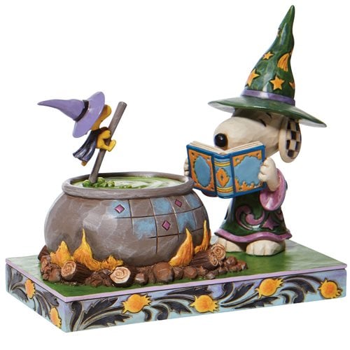 Peanuts Witch Snoopy and Woodstock Bewitching Beagle by Jim Shore Statue