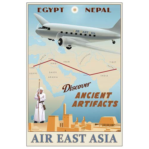 Indiana Jones Air East Asia Paper Giclee Print