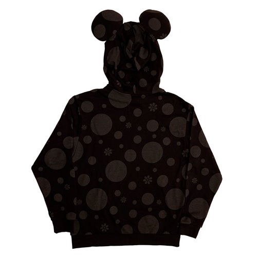 Minnie Mouse Rocks The Dots Florals Hooded Sweatshirt