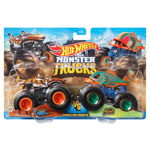 Hot Wheels Monster Trucks 1:64 Scale Mix 1 2-Pack Case of 9