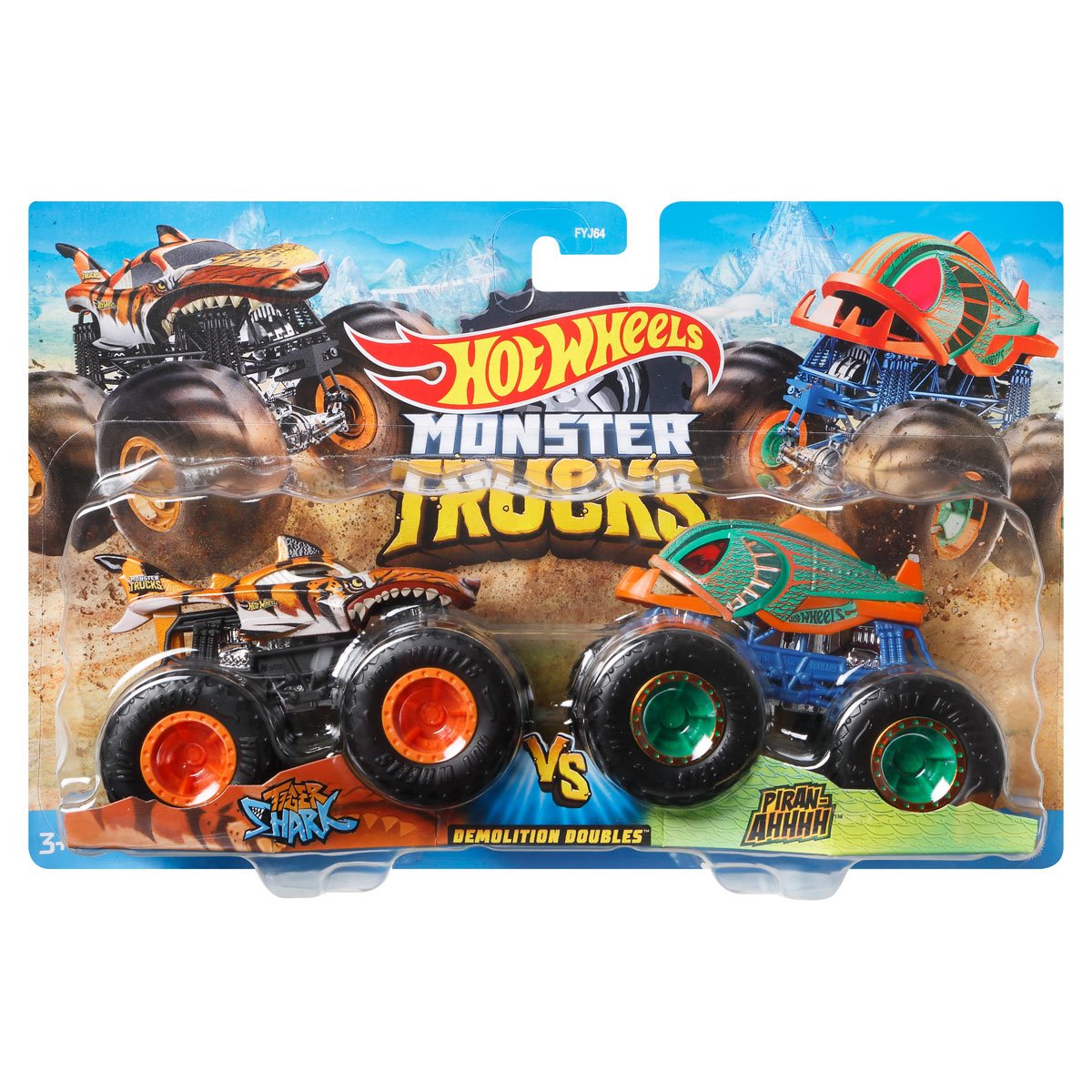 Hot Wheels Monster Trucks 1:64 Scale TOO S'COOL, Includes Hot