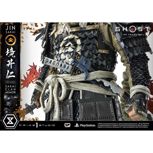 Ghost of Tsushima Jin Sakai The Ghost Sakai Clan Armor 1:4 Scale Ultimate Premium Masterline Statue