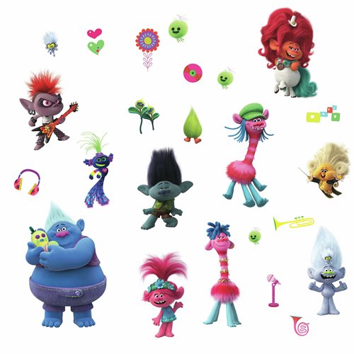 Trolls World Tour Peel and Stick Wall Decals