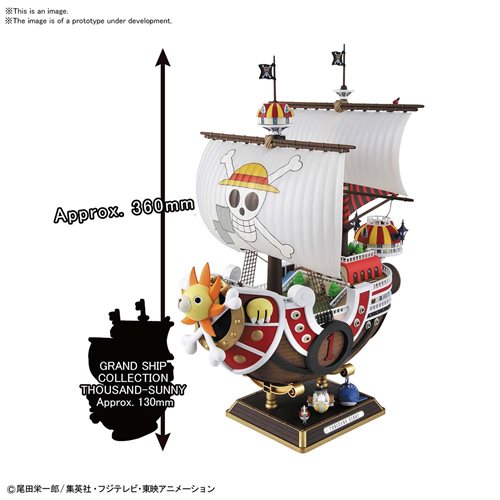 One Piece Thousand Sunny Land Of Wano Ver. Sailing Ship Collection Model Kit