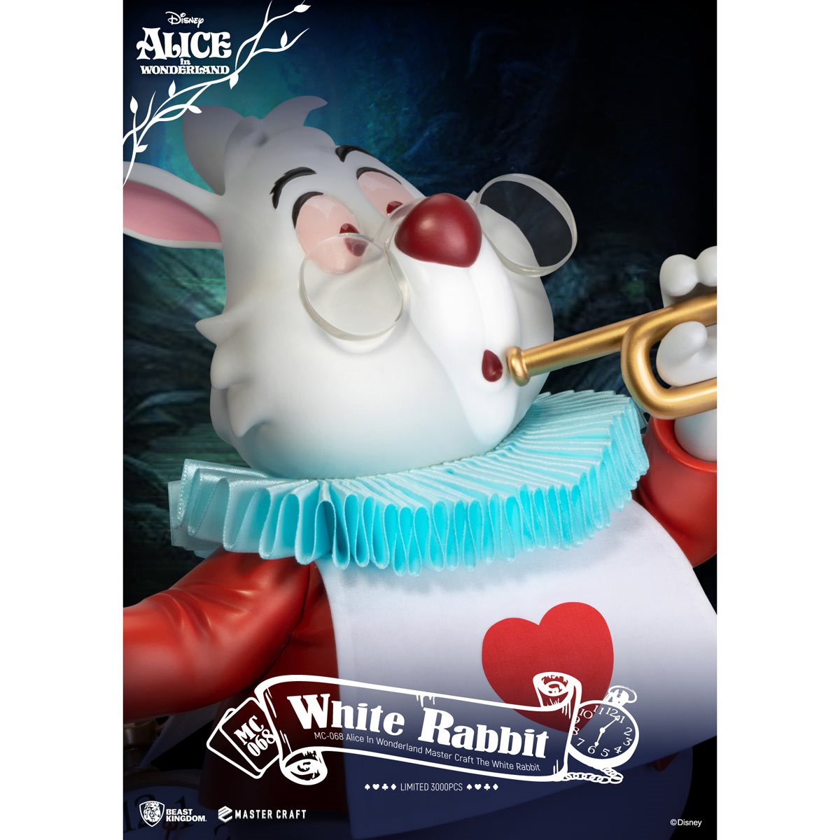 Beast-Kingdom USA  MC-068 Alice In Wonderland Master Craft The White Rabbit