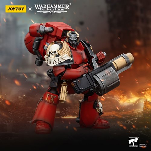 Joy Toy Warhammer Horus Heresy Blood Angels Tears Squad Arch-Erelim with Grenade Launcher 1:18 Scale