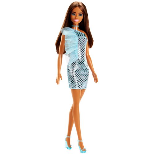 Barbie Glitz Doll in Teal Metallic Dress
