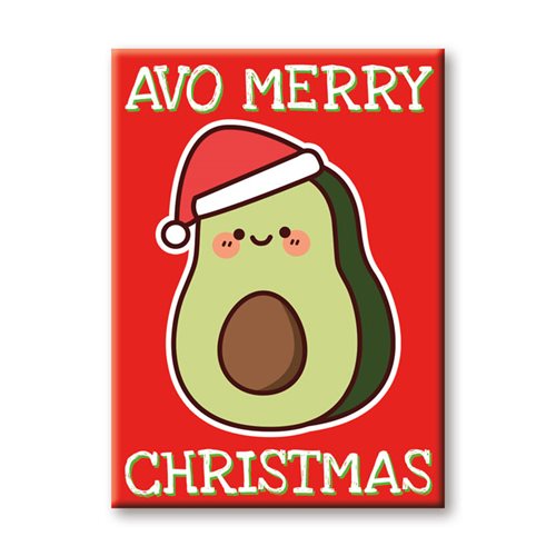 Avo Merry Christmas Flat Magnet