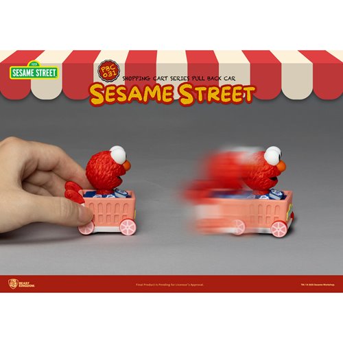 Sesame Street Shopping Cart Pull Back Car Series PBC-031 Vehicle Blind Box Case of 6