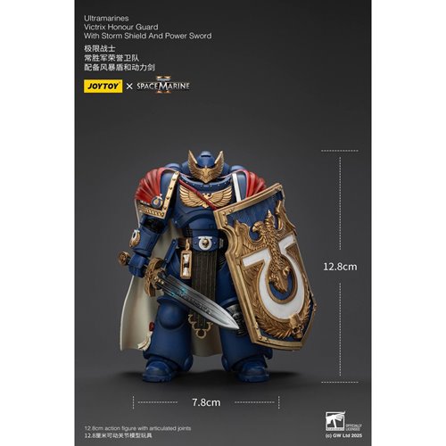 Joy Toy Warhammer Space Marine Ultramarines Victrix Honour Guard Version 2 1:18 Scale Action Figure
