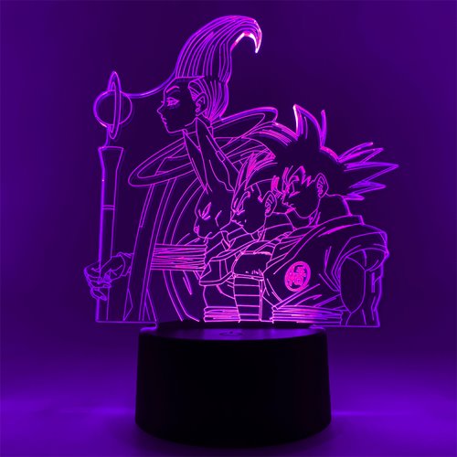Dragon Ball Super Goku, Vegeta, Beerus, and Whis Otaku Lamp