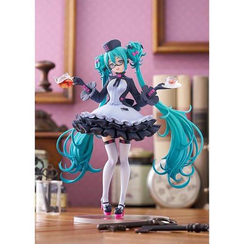 Vocaloid Hatsune Miku Glasses x Cafe Version Pop Up Parade Statue