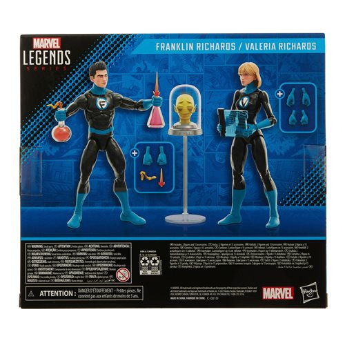 Fantastic Four Marvel Legends Franklin Richards and Valeria Richards 6-Inch Action Figures