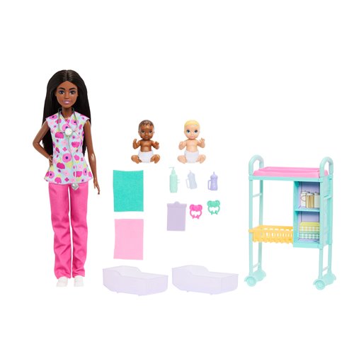 Barbie Careers Baby Doctor Doll with Black Hair