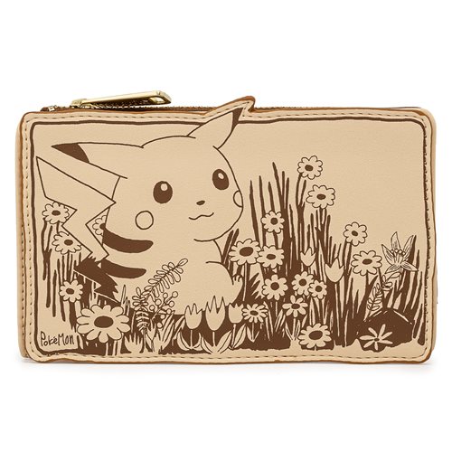 Pokemon Pikachu Sepia Flap Wallet