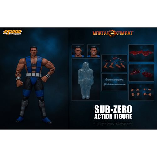Mortal Kombat 3 Sub-Zero Unmasked 1:12 Scale Action Figure