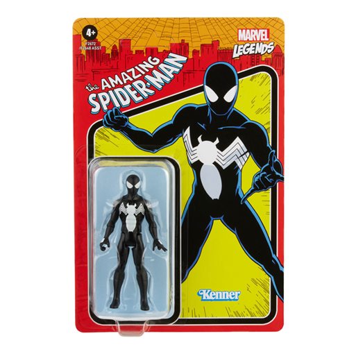 Marvel Legends Retro 375 Collection Spider-Man Black Costume 3 3/4-Inch Action Figure