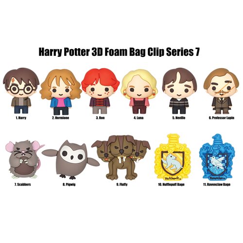 Harry Potter Series 7 Figural Bag Clip Random 6-Pack