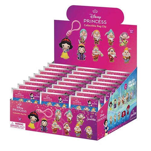 Snow White Classic Series 66 3D Foam Bag Clip Random 6-Pack