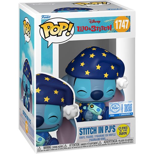 Lilo & Stitch Stitch in Starry Pajamas Glow-in-the-Dark Funko Pop! Vinyl Figure - Specialty