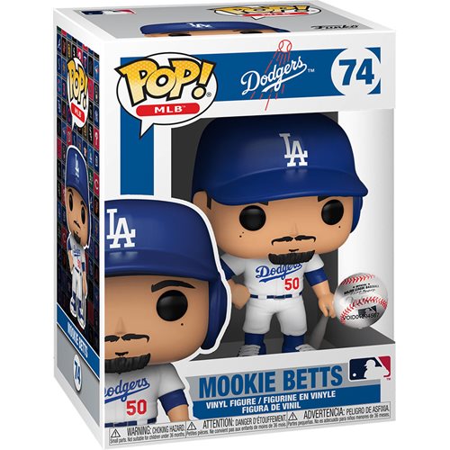 MLB Dodgers Mookie Betts (Home Uniform) Pop! Vinyl Figure