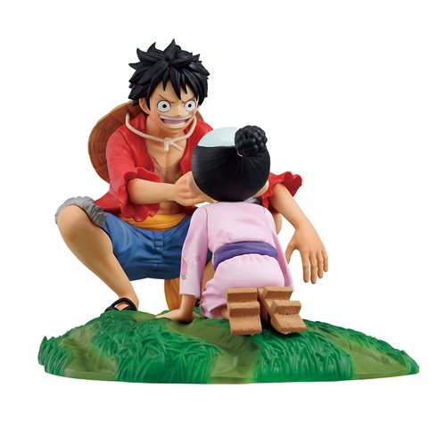 One Piece Monkey D. Luffy and Momonosuke TBA Ichibansho Statue