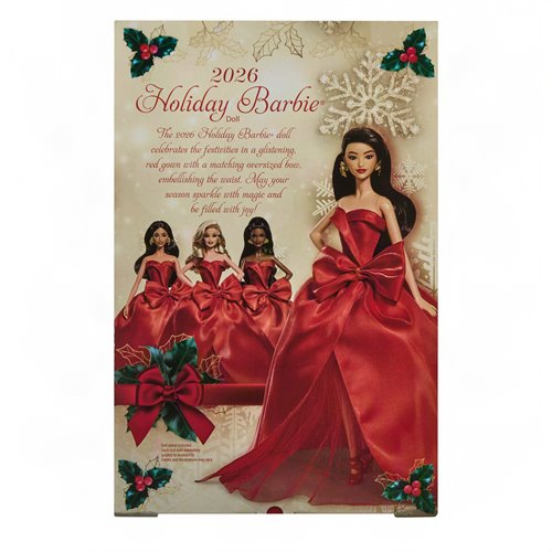 Barbie 2026 Holiday Barbie Doll with Black Hair