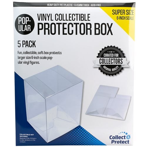 Entertainment Earth 6-Inch Vinyl Collectible Collapsible Protector Box 5-Pack