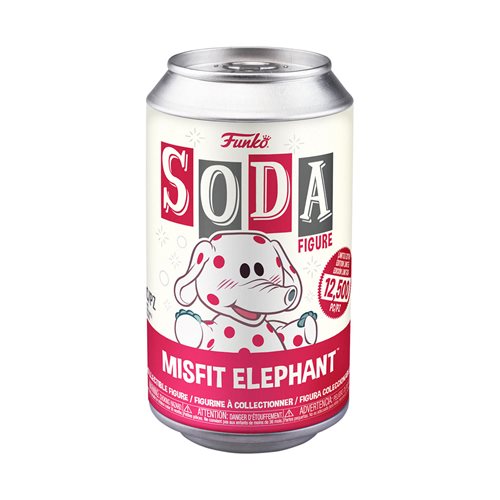 Rudolph the Red-Nosed Reindeer Misfit Elephant Vinyl Soda Figure