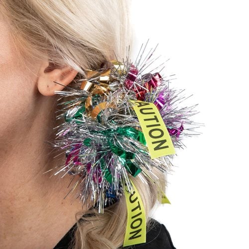Birds of Prey Harley Quinn Caution Tinsel Cosplay Hair Scrunchie 2-Pack