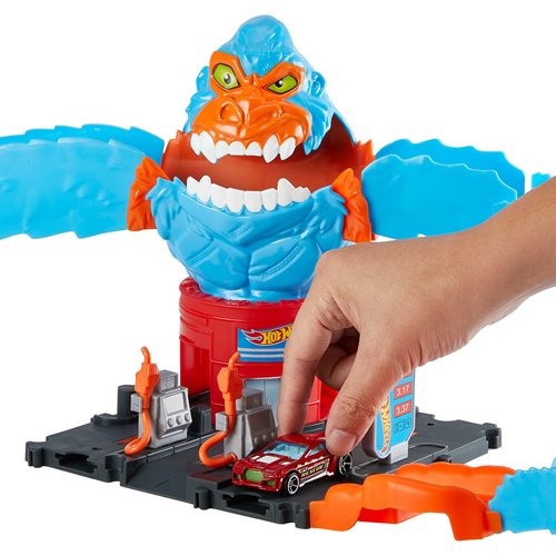 Hot Wheels City Wreck and Ride Gorilla Attack Playset