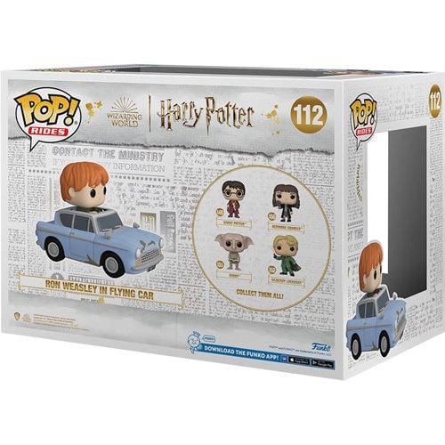 Harry Potter and the Chamber of Secrets 20th Anniversary Ron Weasley in Flying Car Pop! Vinyl Ride