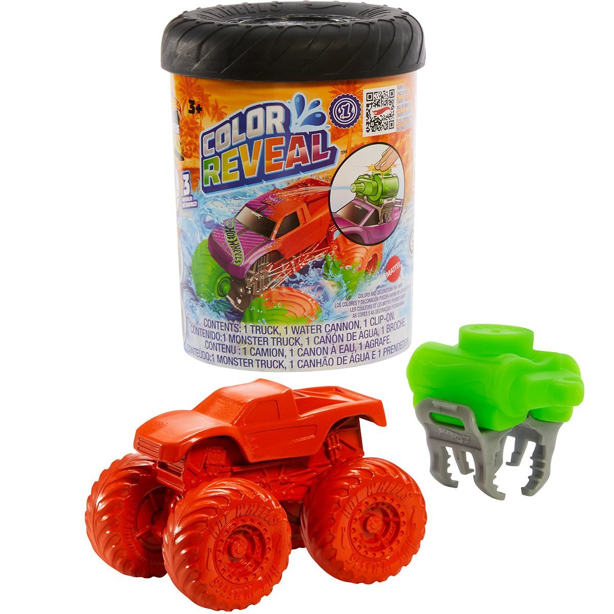 Hot Wheels Monster Trucks Color Reveal Truck, For Kids 3 Years Old & Up by  Mattel Brands