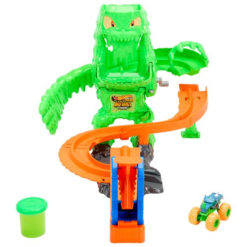 Hot Wheels Monster Trucks Mutant Chaos Monster Takedown Playset