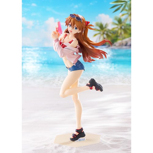 Rebuild of Evangelion Asuka Shikinami Langley Beach Queens Pop Up Parade L Statue