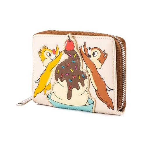 Chip and Dale Cherry on Top Zip-Around Wallet