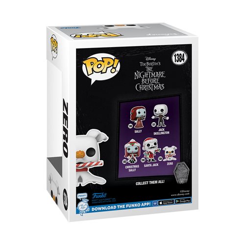 The Nightmare Before Christmas 30th Anniversary Zero with Candy Cane Funko Pop! Vinyl Figure