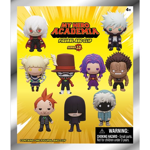 My Hero Academia Series 10 3D Foam Bag Clip Display Case of 24