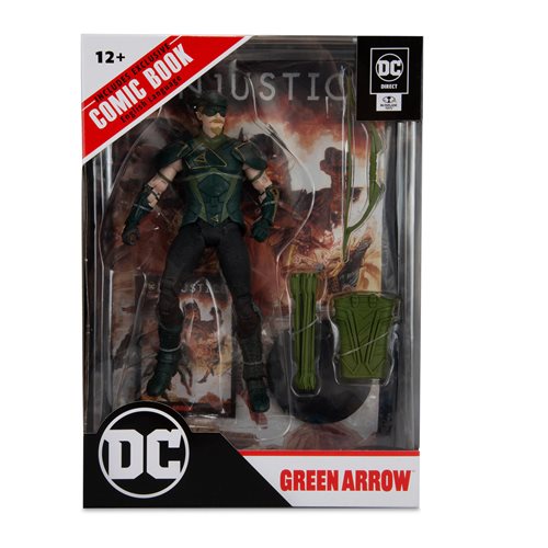 Injustice 2 Green Arrow Page Punchers 7-Inch Scale Action Figure with Comic Book