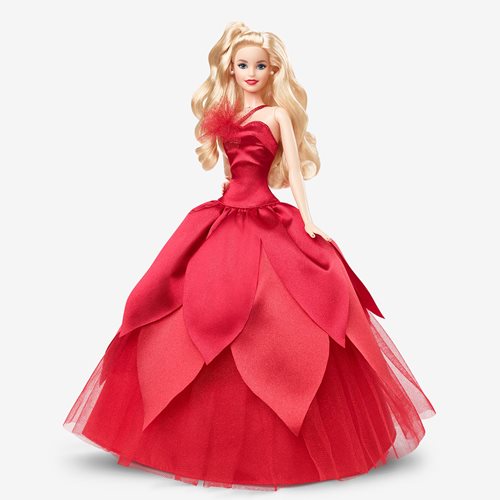 Barbie Holiday Doll 2022 with Wavy Blonde Hair