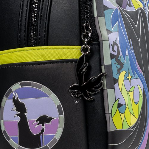 Sleeping Beauty Maleficent Stained Glass Mini-Backpack - Entertainment Earth Exclusive