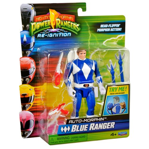 Mighty Morphin Power Rangers: Re-Ignition Auto Morphin Blue Ranger Action Figure
