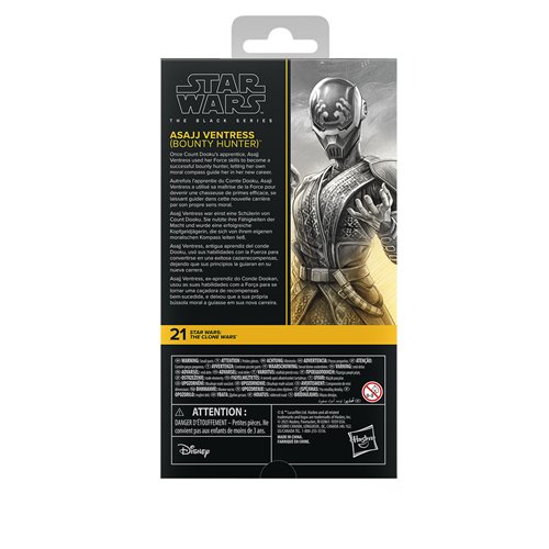 Star Wars The Black Series Asajj Ventress 6-Inch Action Figure