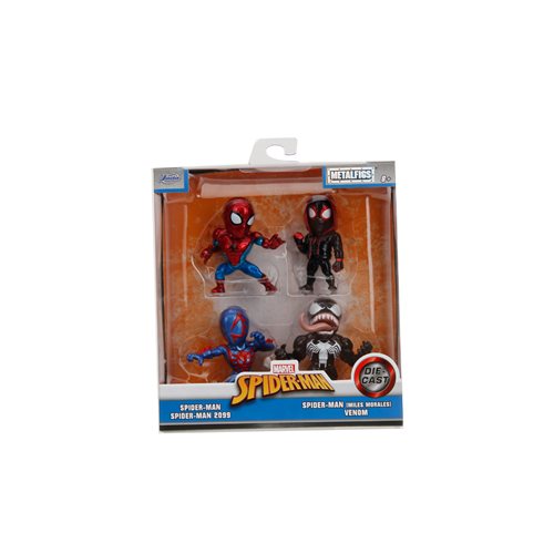 Marvel Spider-Man MetalFigs Die-Cast Metal 2 1/2-Inch Mini-Figure 4-Pack
