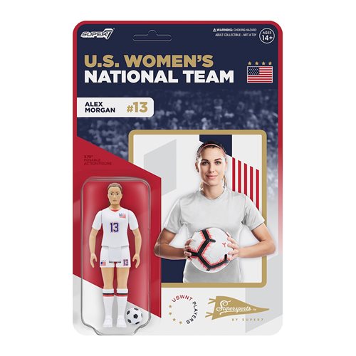 U.S. National Women's Soccer Team 3 3/4-Inch Alex Morgan ReAction Figure