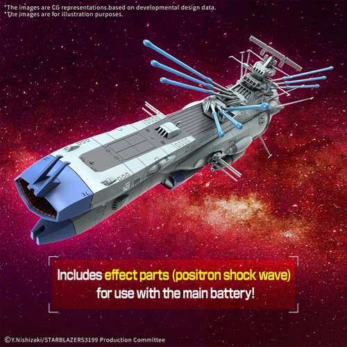 Star Blazers BB-101 Arizona Class Space Battle Ship Arizona 1:1000 Scale Model Kit